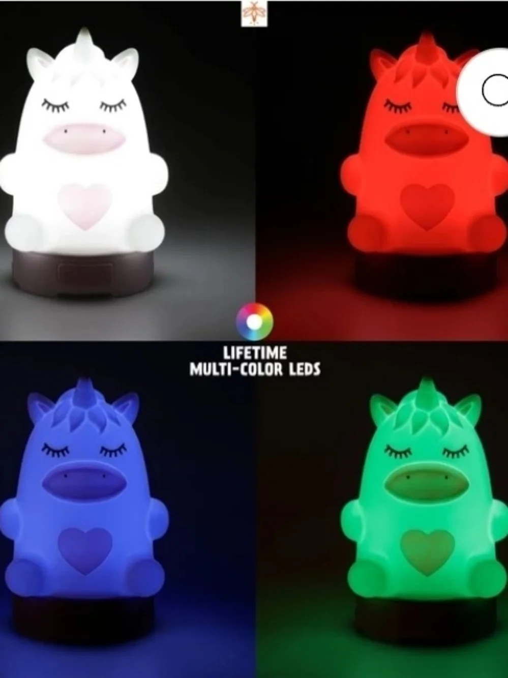 Kid's Unicorn Lantern & Accessories Set - White/Pink